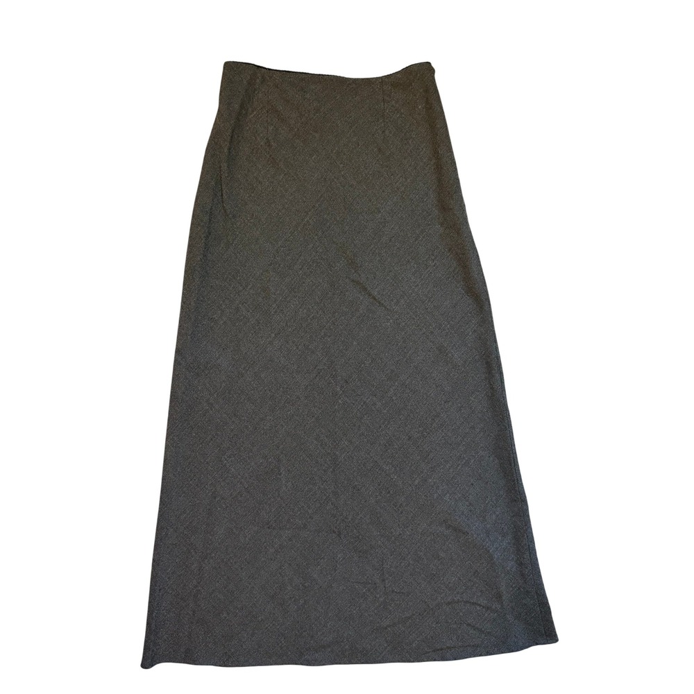 Isabella Bird Gray A-Line Midi Skirt Womens Size‎ 6 Office Career Stretch Skirt